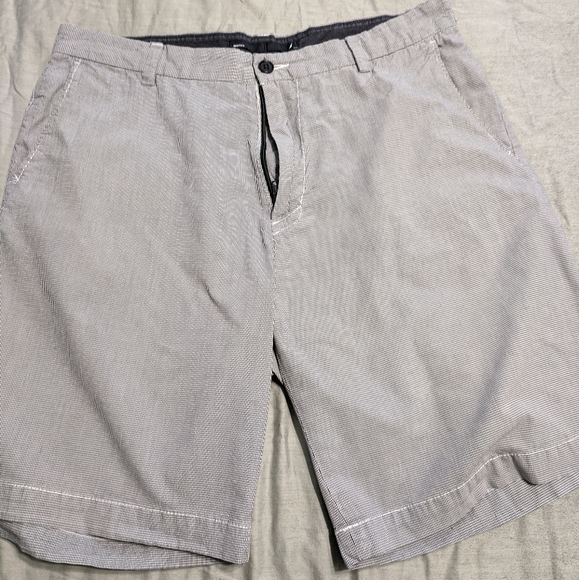 Nautica navy and white micro gingham size 36 - Picture 1 of 3